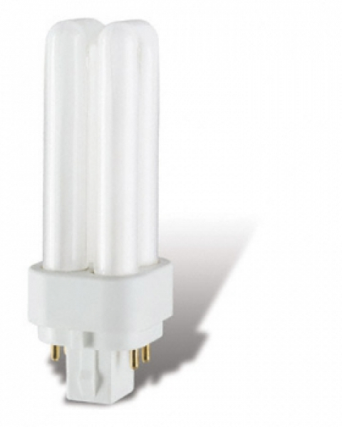 OSRAM Dulux D/E Kompaktleuchtstofflampe, 18W/840, 4p, G24q-2